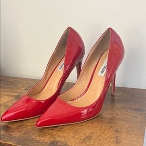 Steve Madden Glossy Red Heels